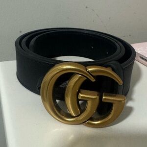 Gucci Dark Gray Leather Belt